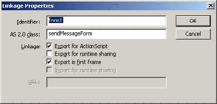 Linkage dialog